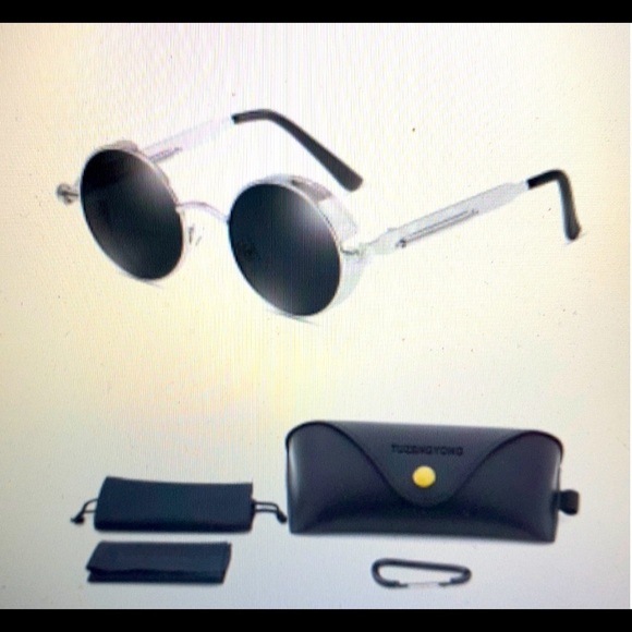 Accessories - Gothic Steampunk Sunglasses Polarized UV400 + Case NWT